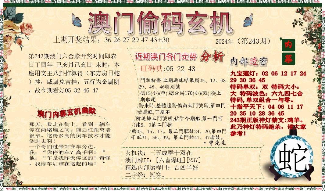 2024243期偷码玄机