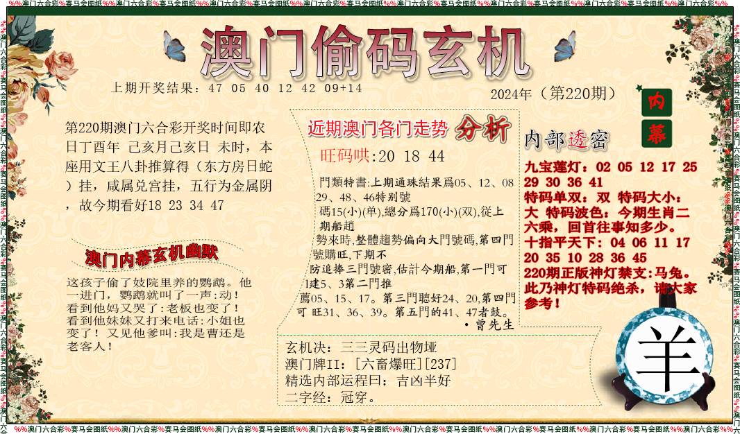 2024220期偷码玄机