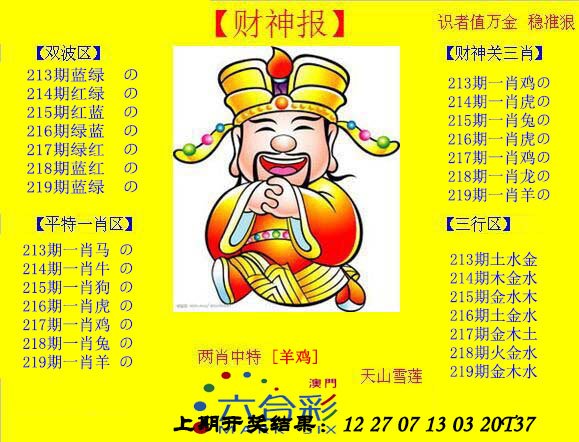 2024219期黄财神