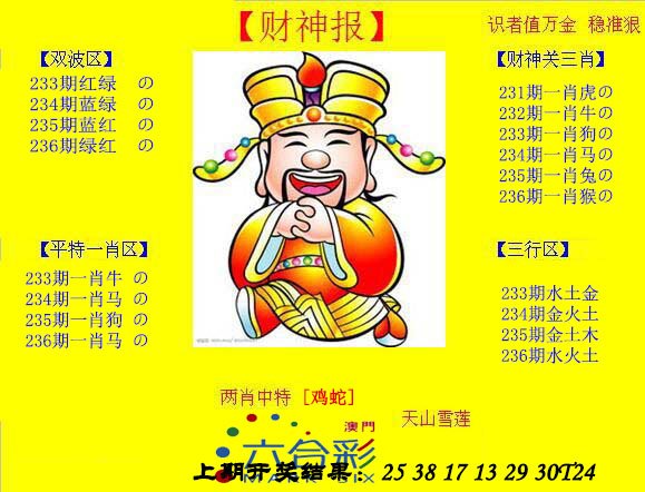 2024236期黄财神