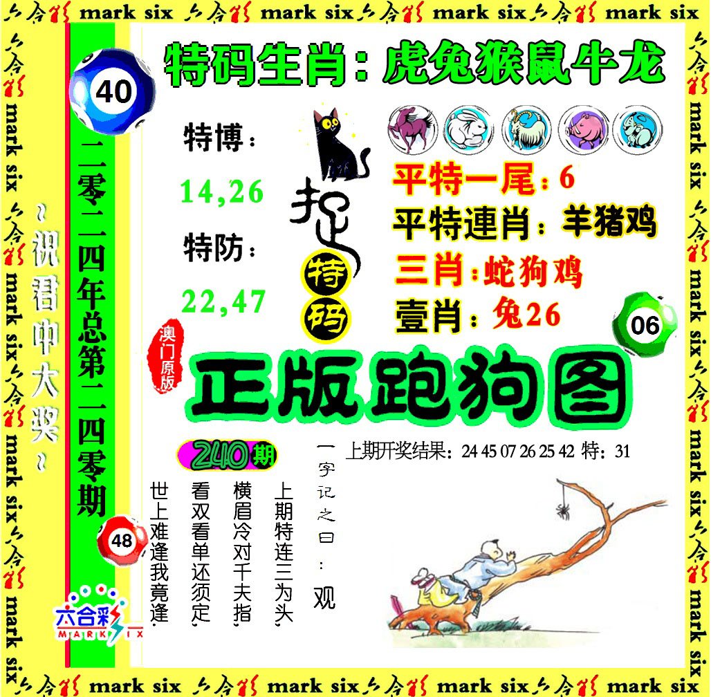 2024240期正版跑狗图