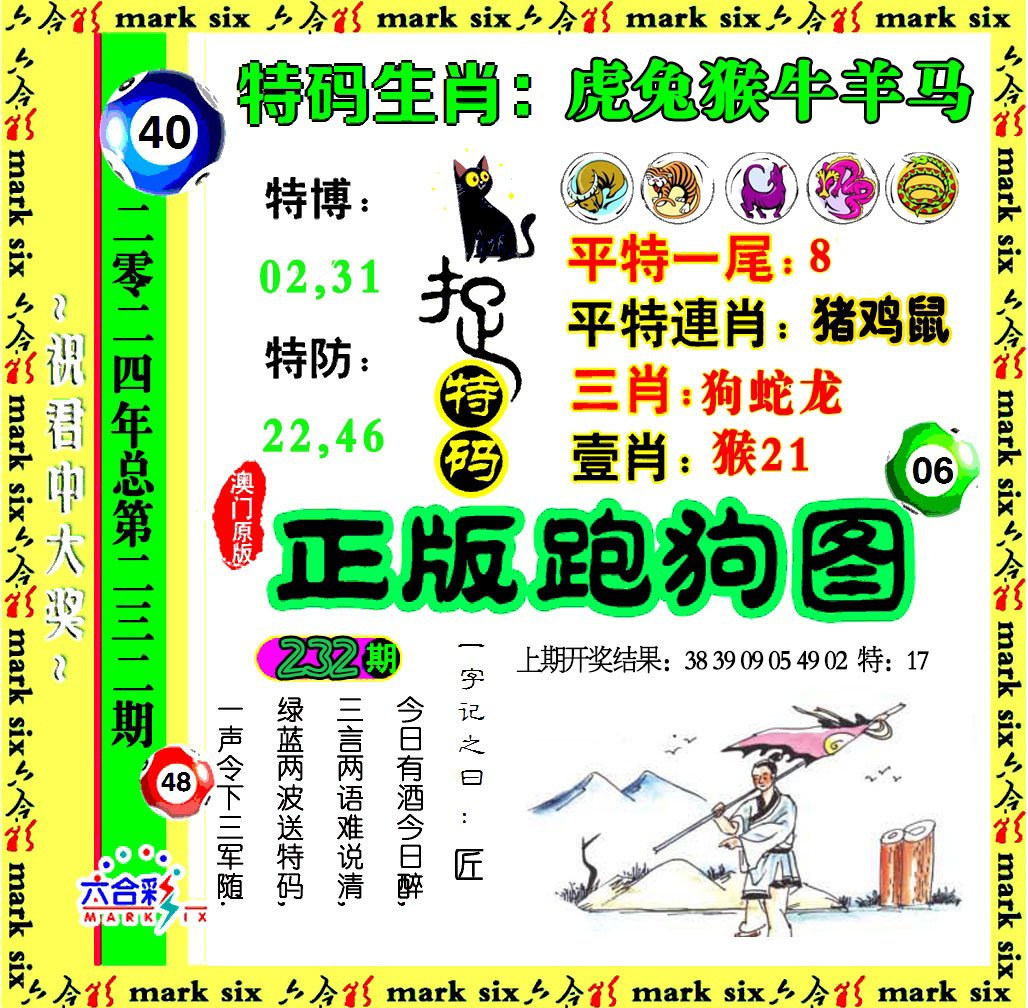 2024232期正版跑狗图