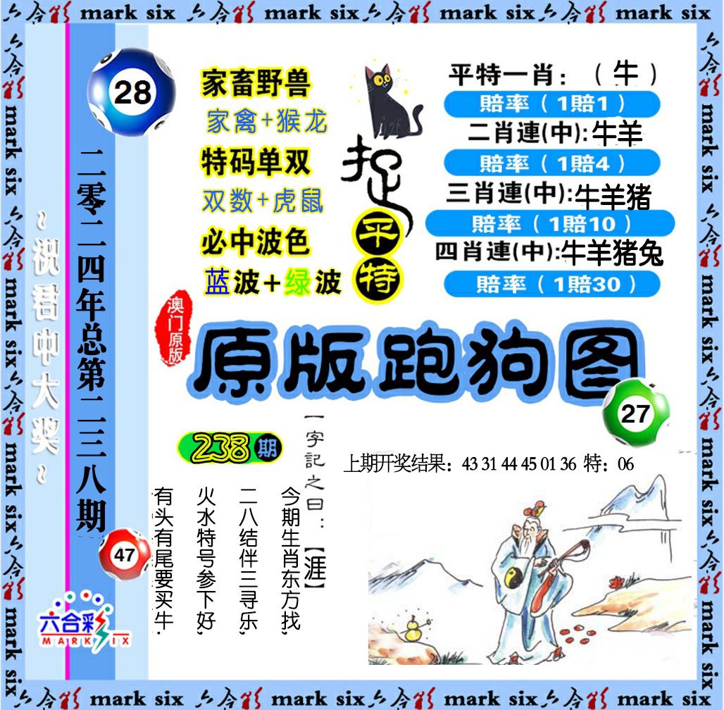 2024238期原版跑狗图