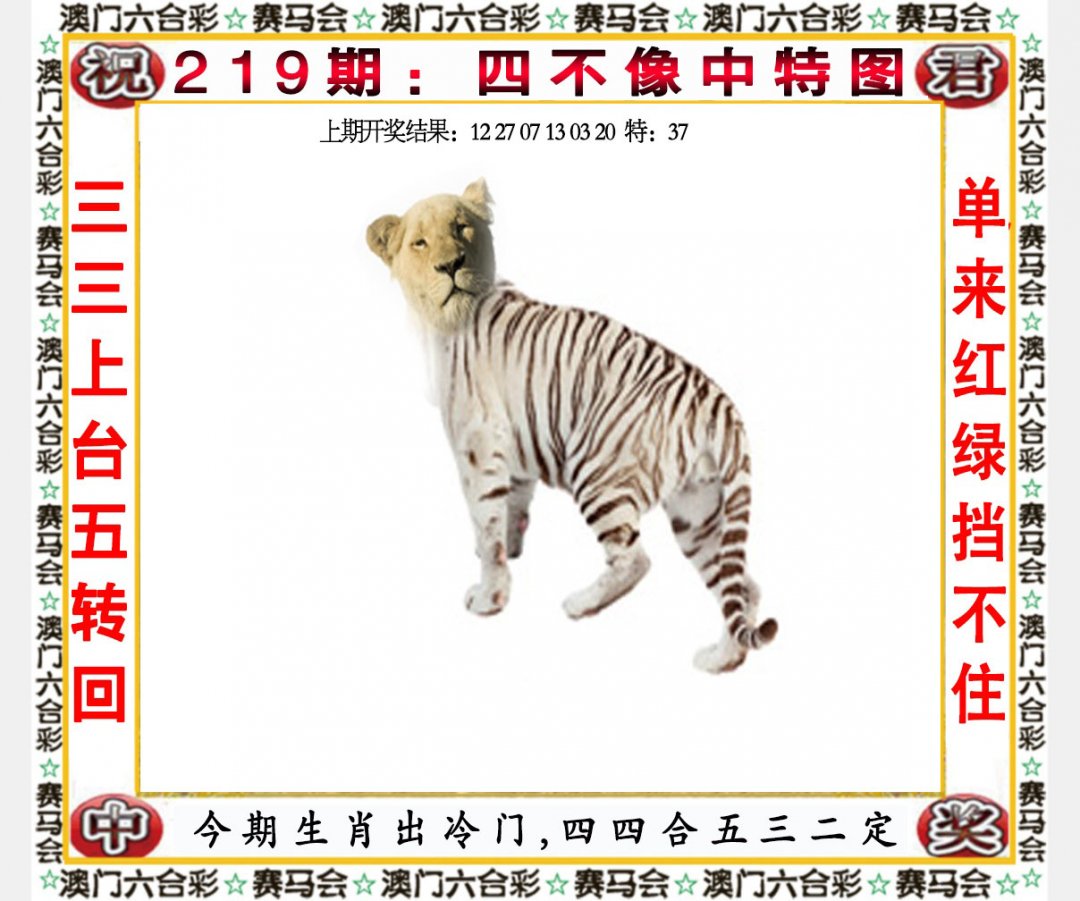 2024219期四不像中特图