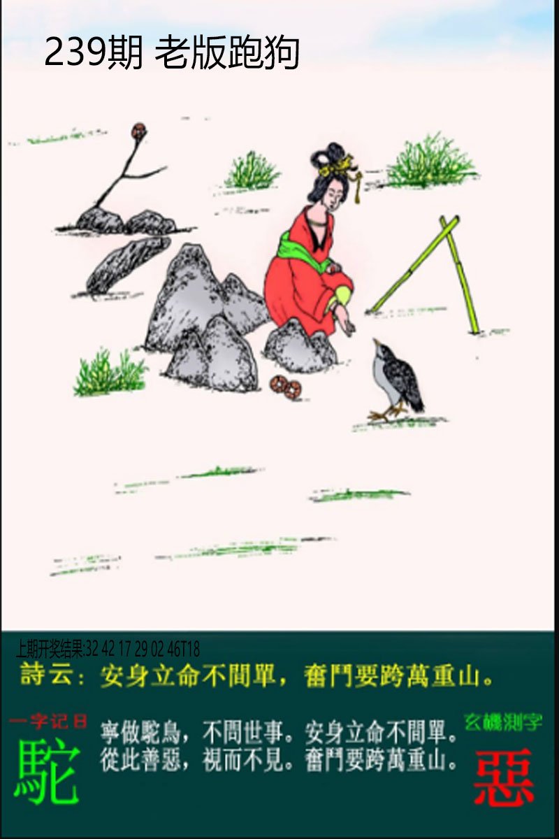 2024239期老板跑狗