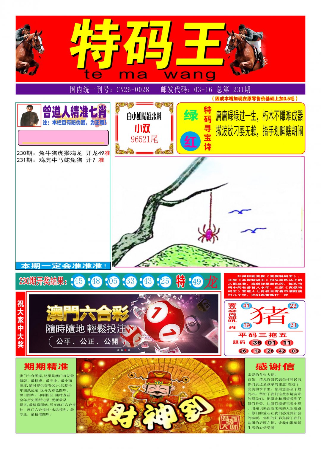 2024231期特码王A