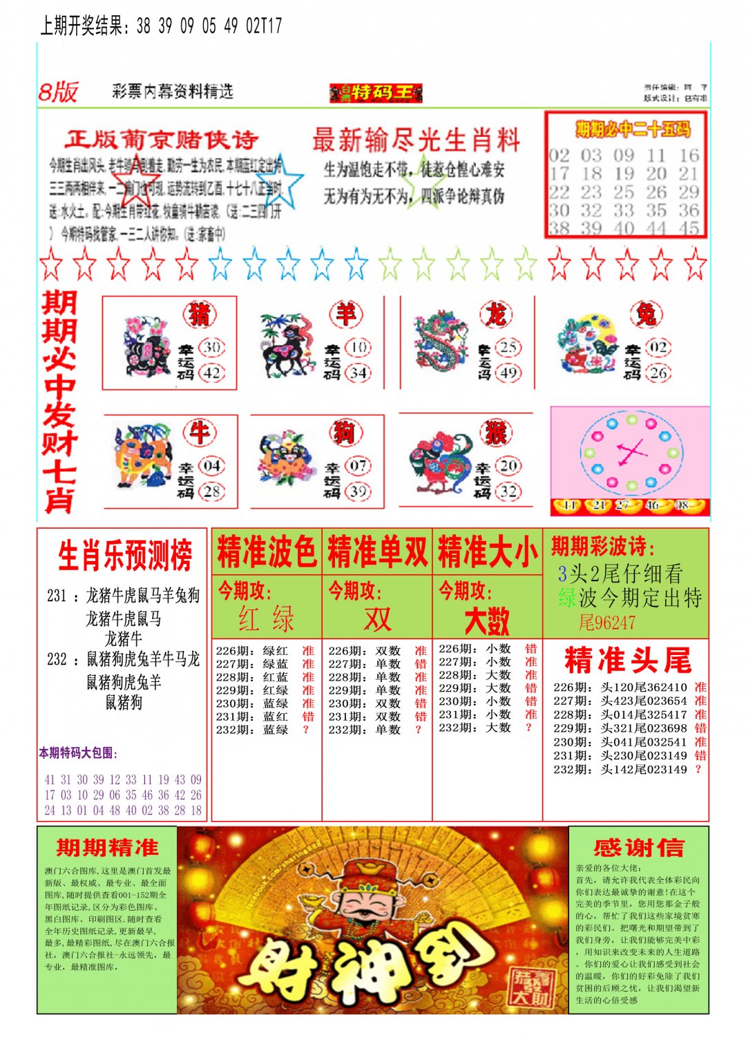 2024232期特码王B