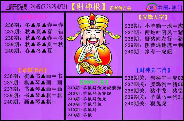 2024240期紫财神