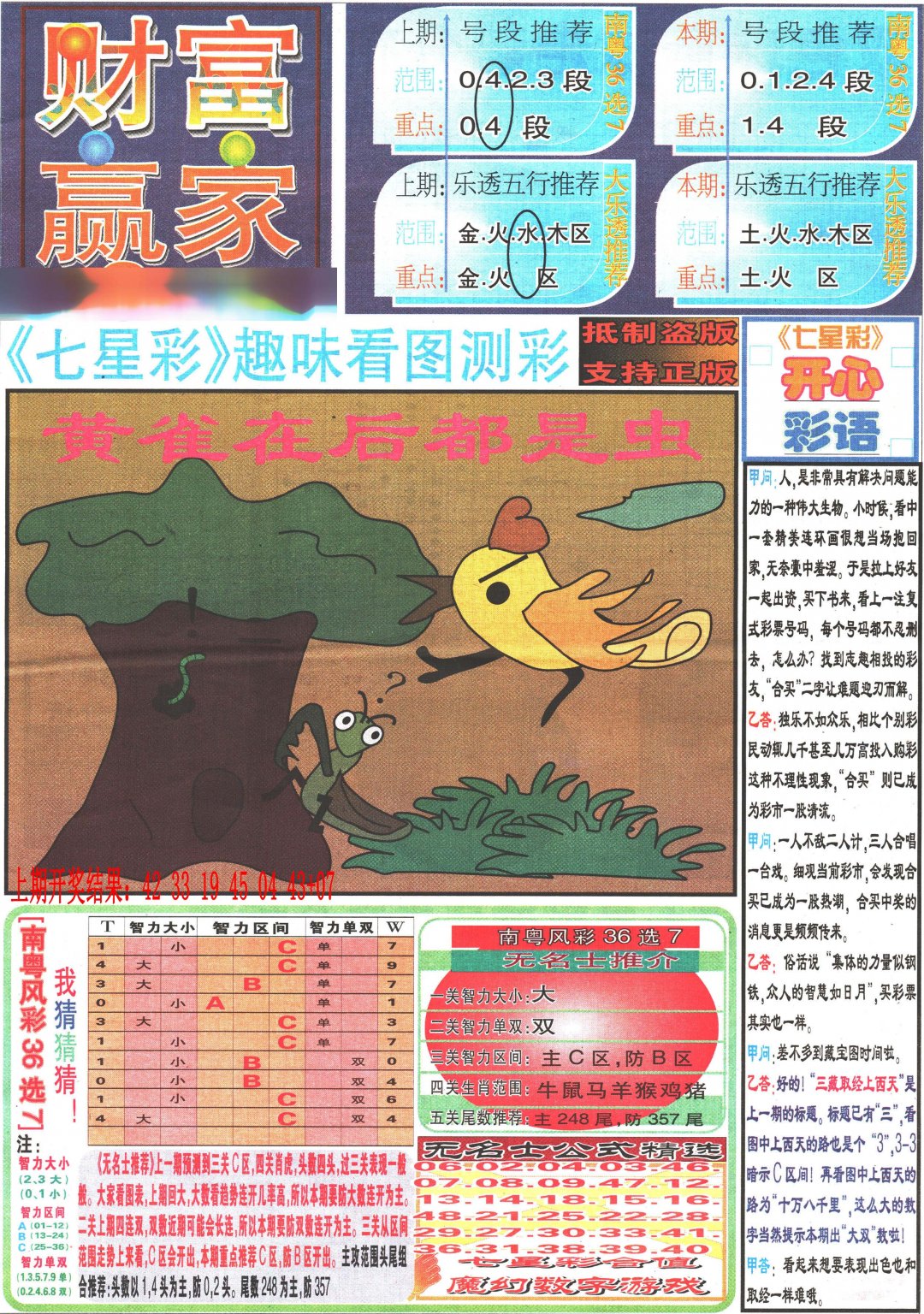 2024235期七星彩图(高清)