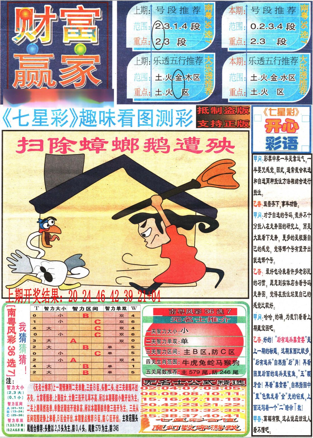 2024242期七星彩图(高清)