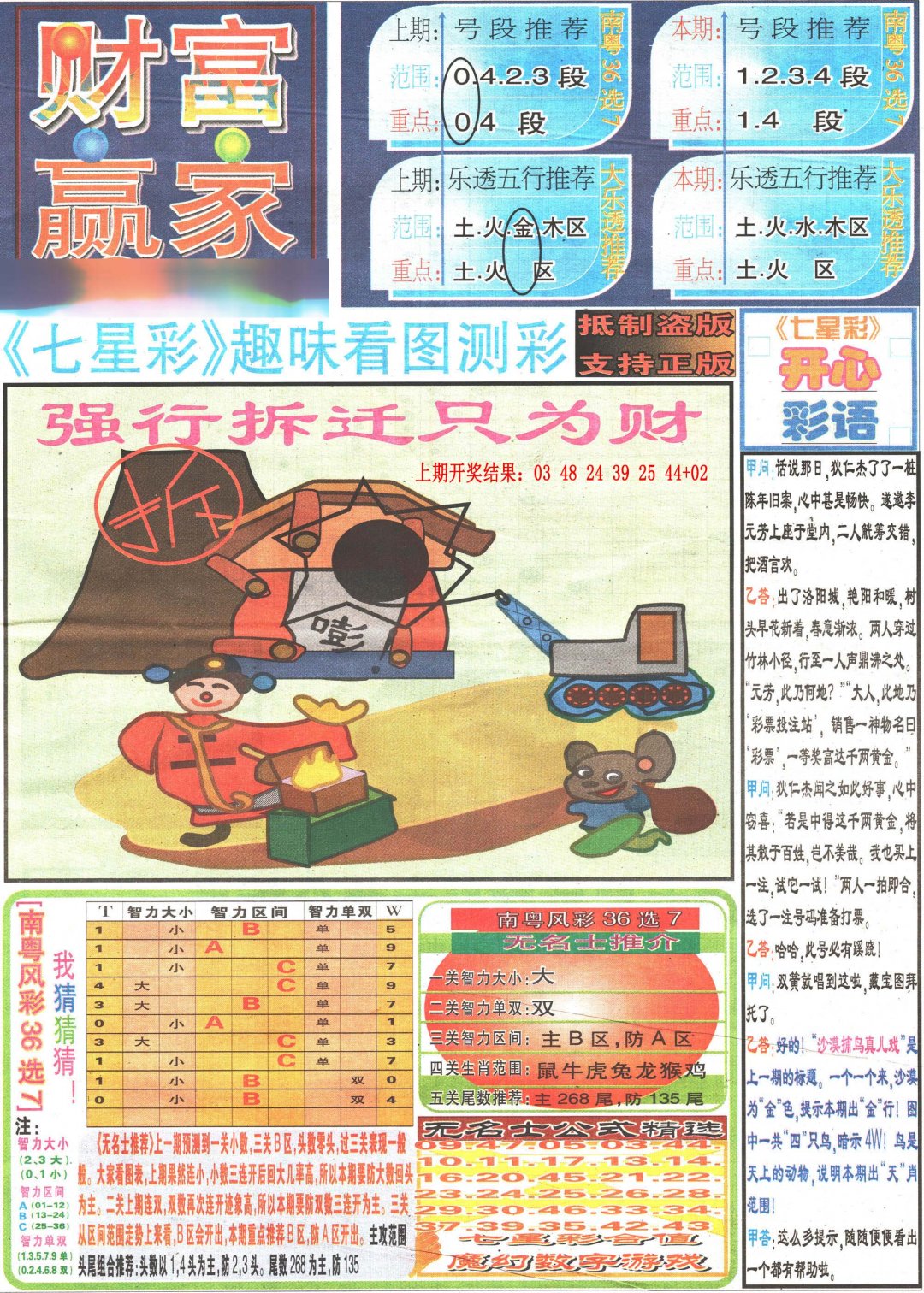 2024233期七星彩图(高清)