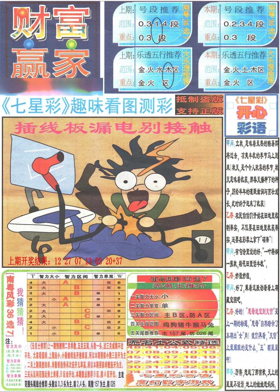 2024219期七星彩图(高清)
