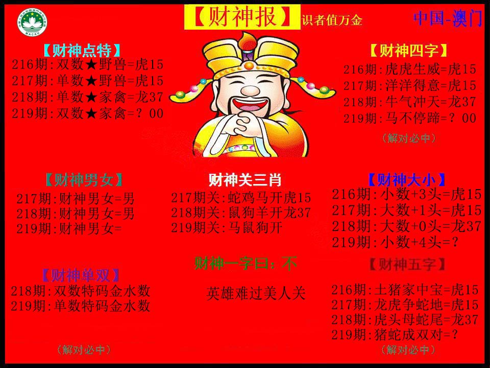 2024219期红财神