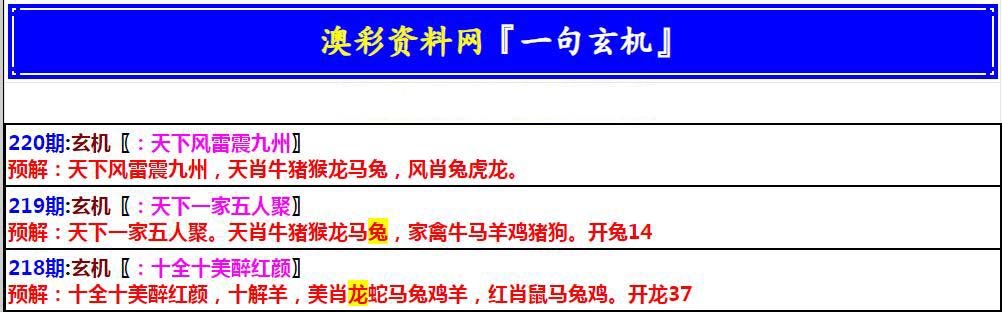 2024220期澳门一句玄机
