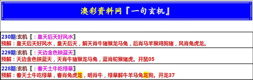 2024230期澳门一句玄机