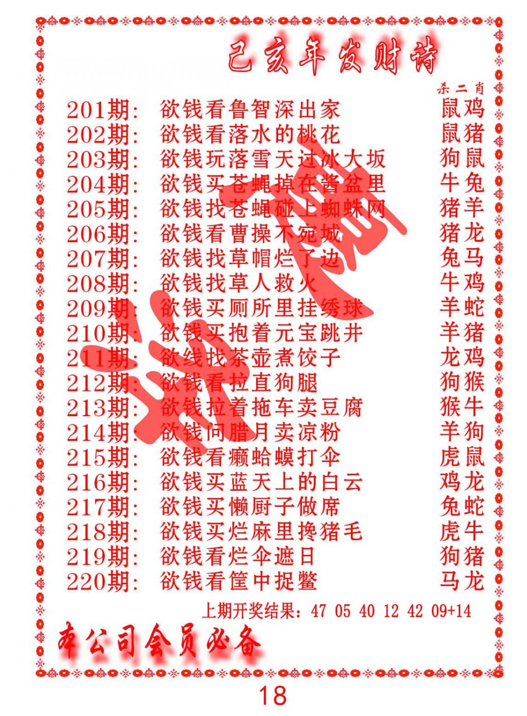2024220期发财诗-AB