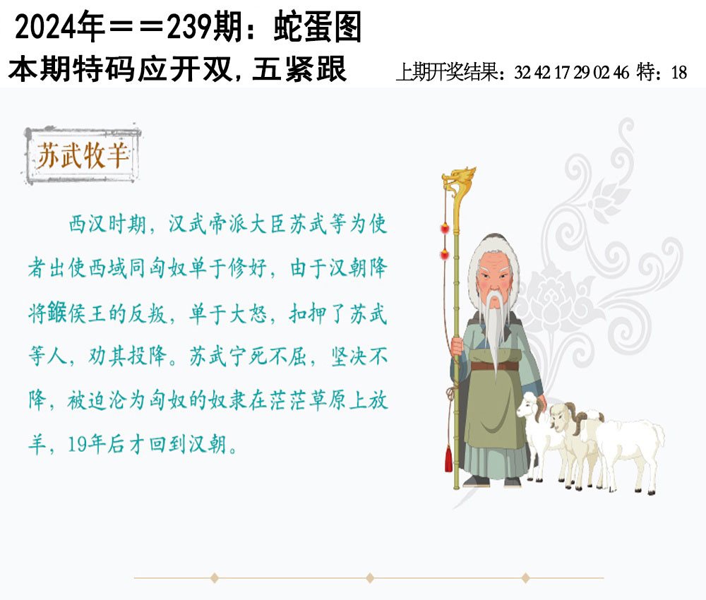 2024239期另版蛇蛋图