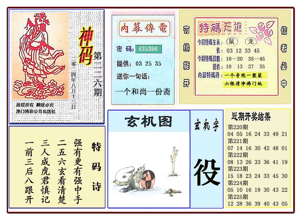 2024226期黄大仙神码