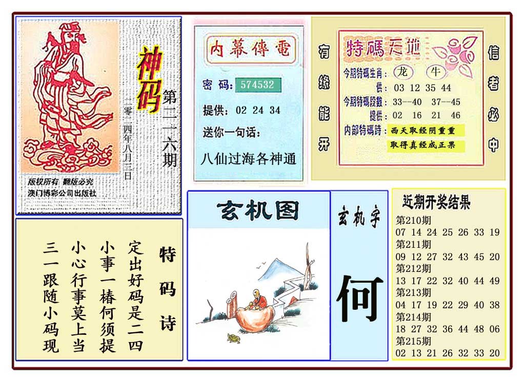 2024216期黄大仙神码