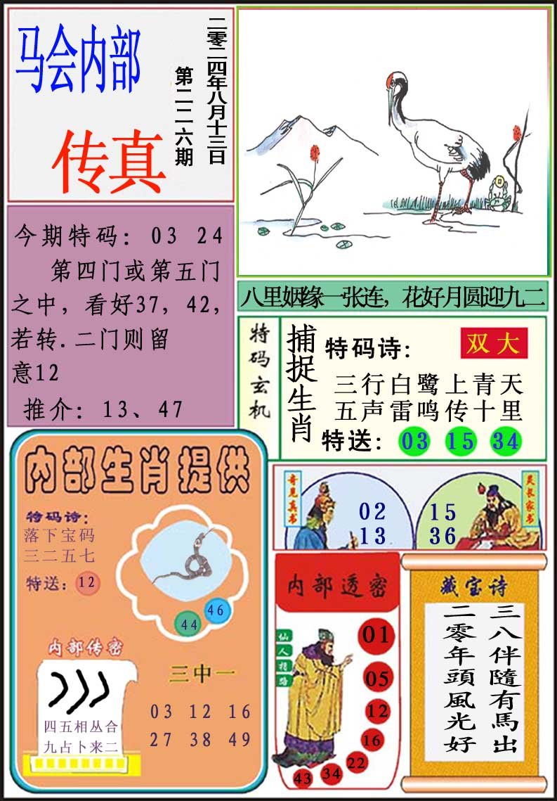 2024226期马会内部传真