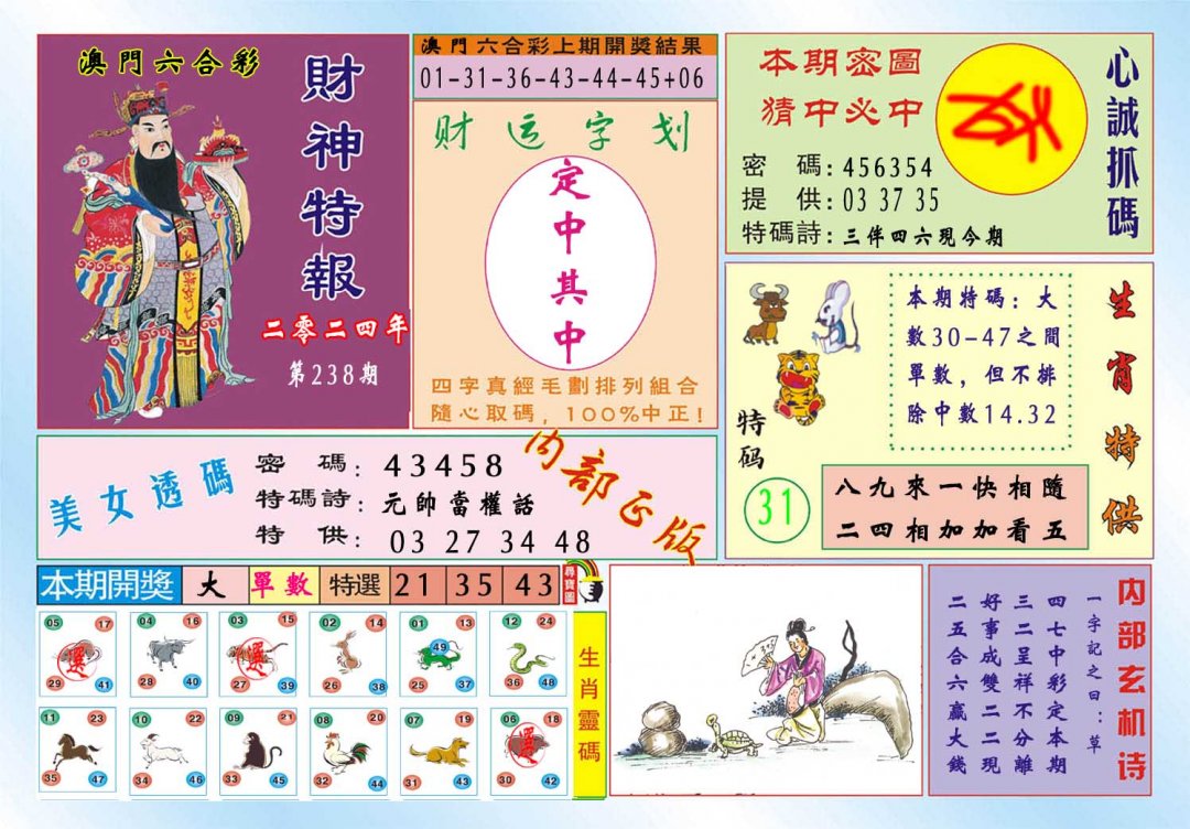 2024238期财神特报