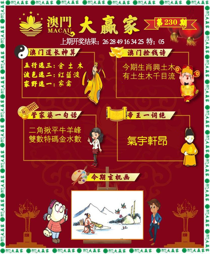 2024230期大赢家