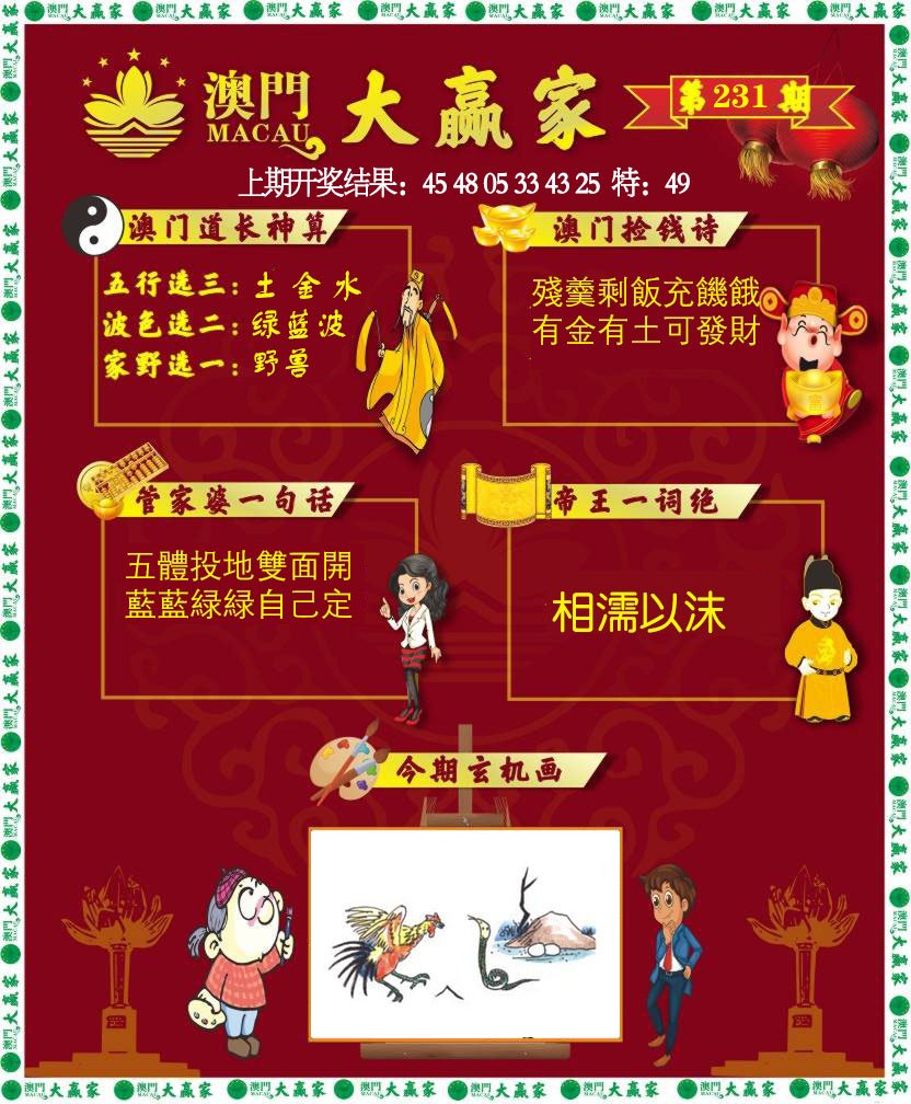 2024231期大赢家