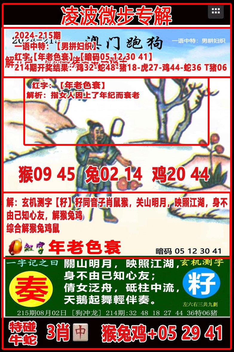 2024215期凌波微步