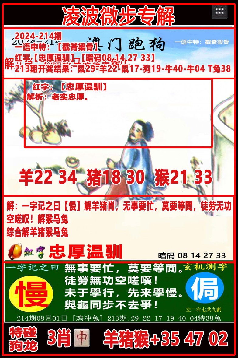 2024214期凌波微步