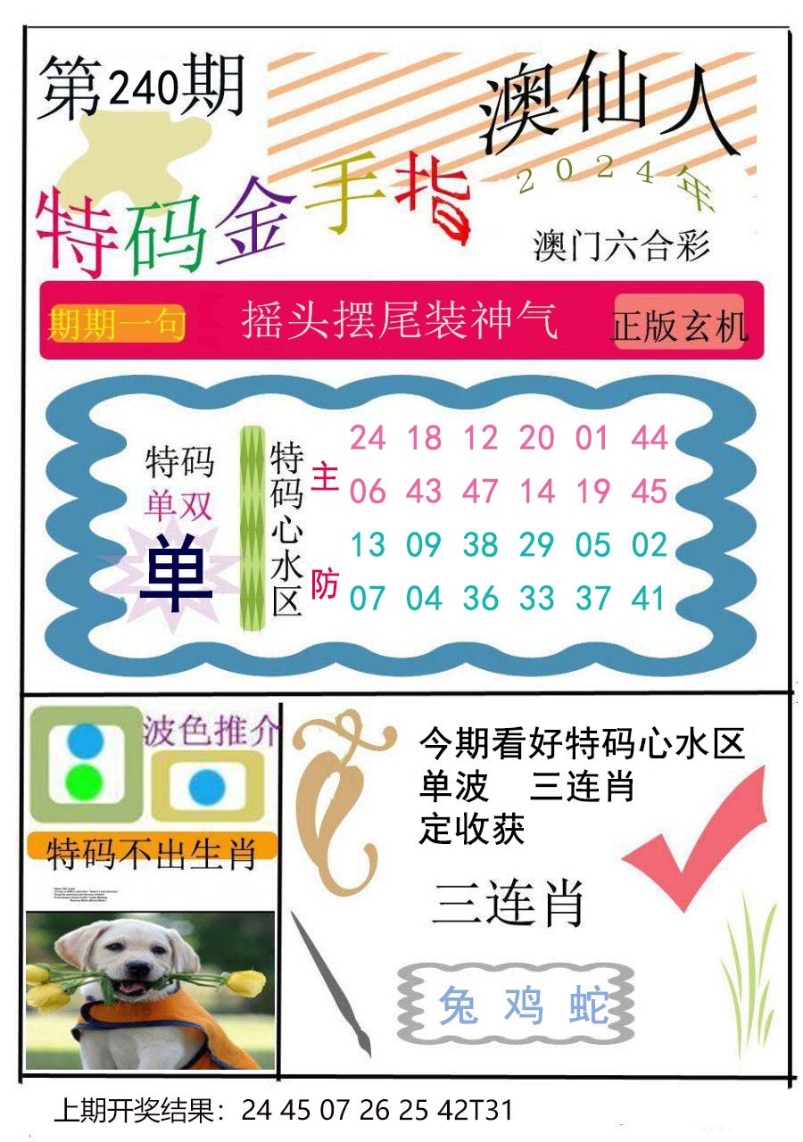 2024240期特码金手指