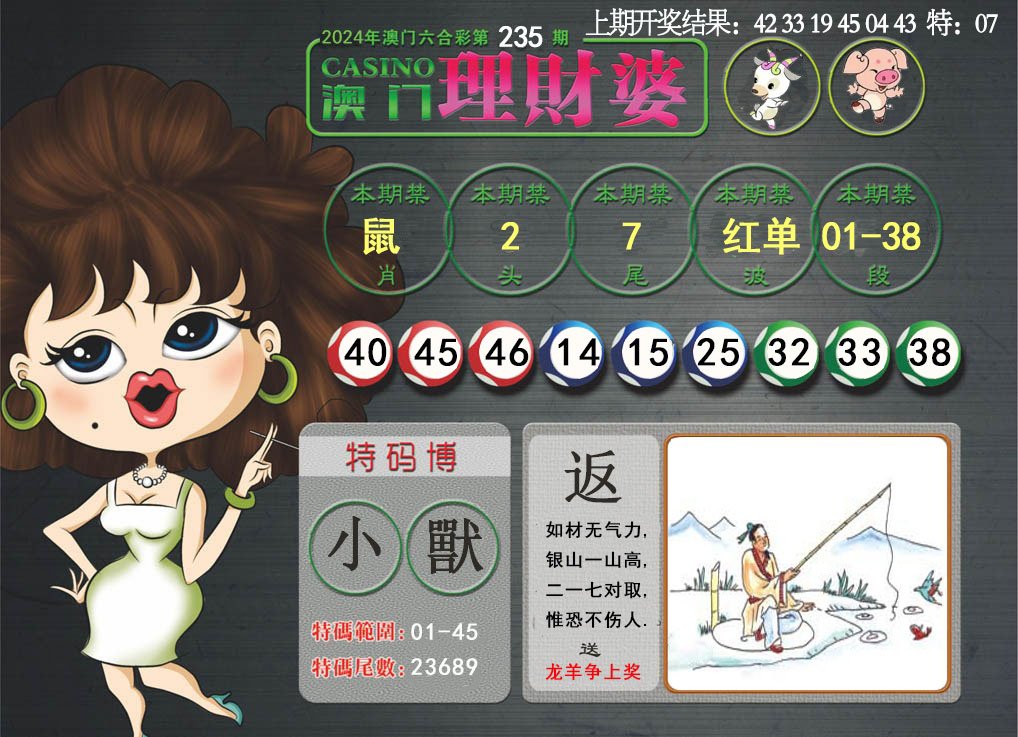 2024235期澳门理财婆