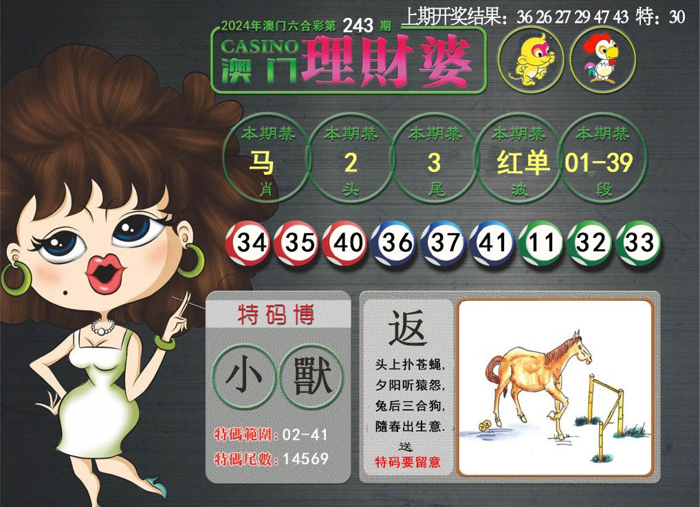 2024243期澳门理财婆