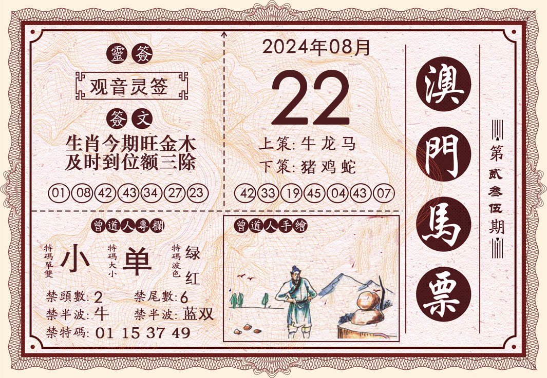 2024235期澳门马票