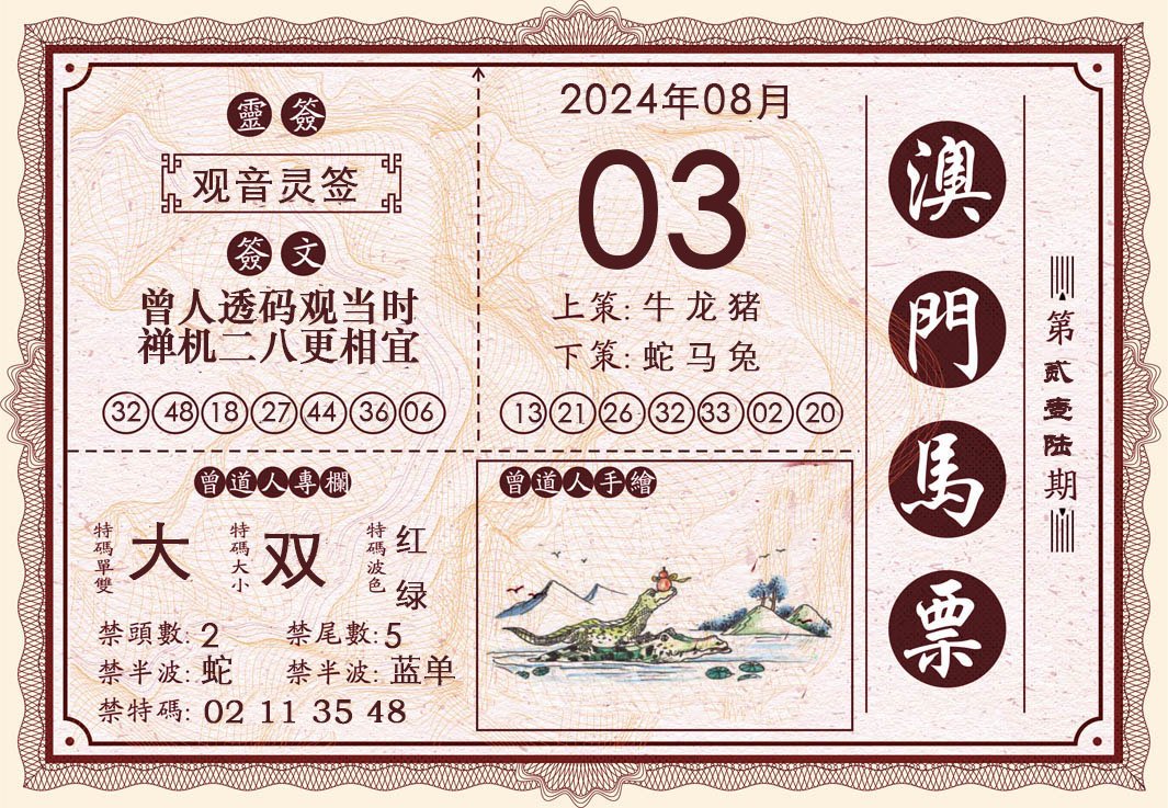 2024216期澳门马票