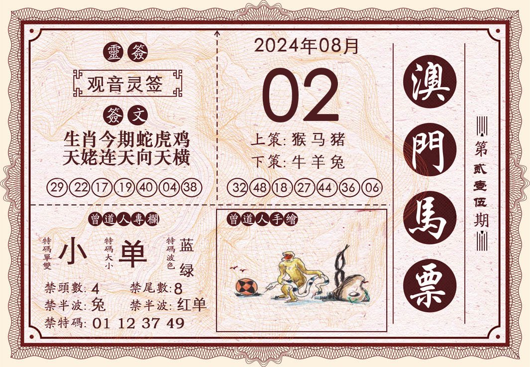 2024215期澳门马票