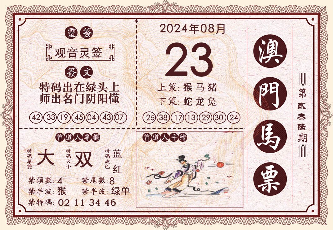 2024236期澳门马票