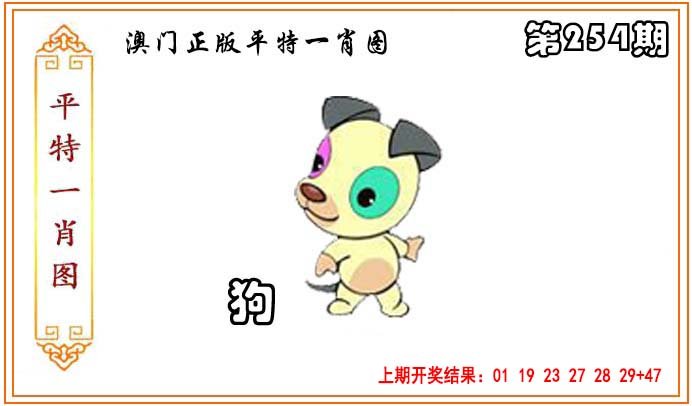 2024254期正版平特一肖图