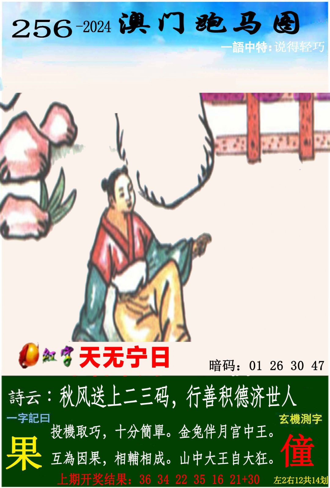 2024256期跑马图