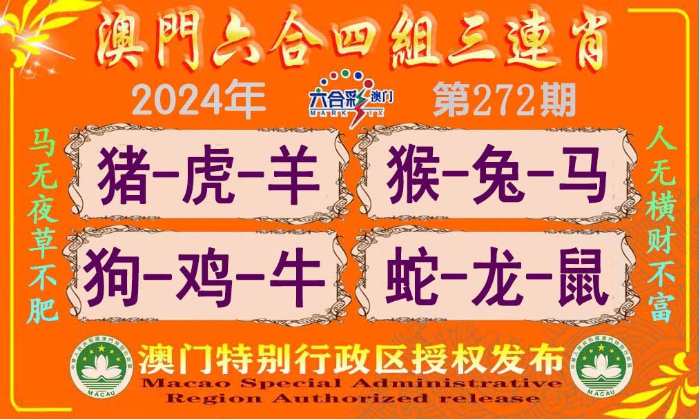 2024272期六合四组三连肖