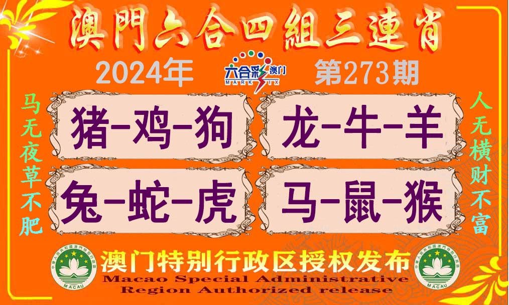 2024273期六合四组三连肖