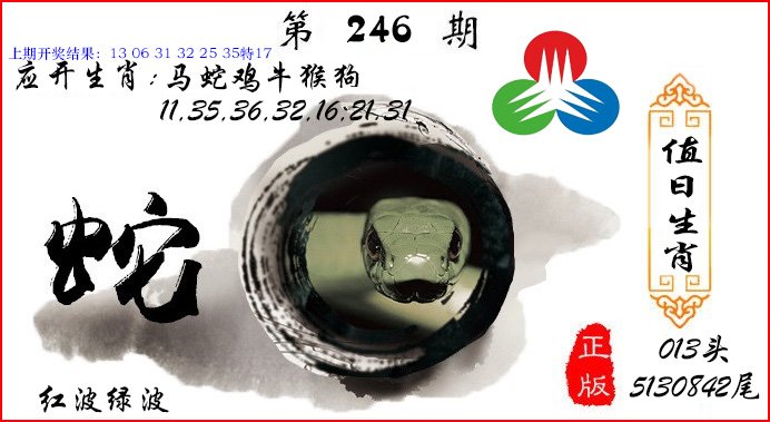 2024246期值日生肖