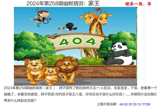 2024258期幽默猜测