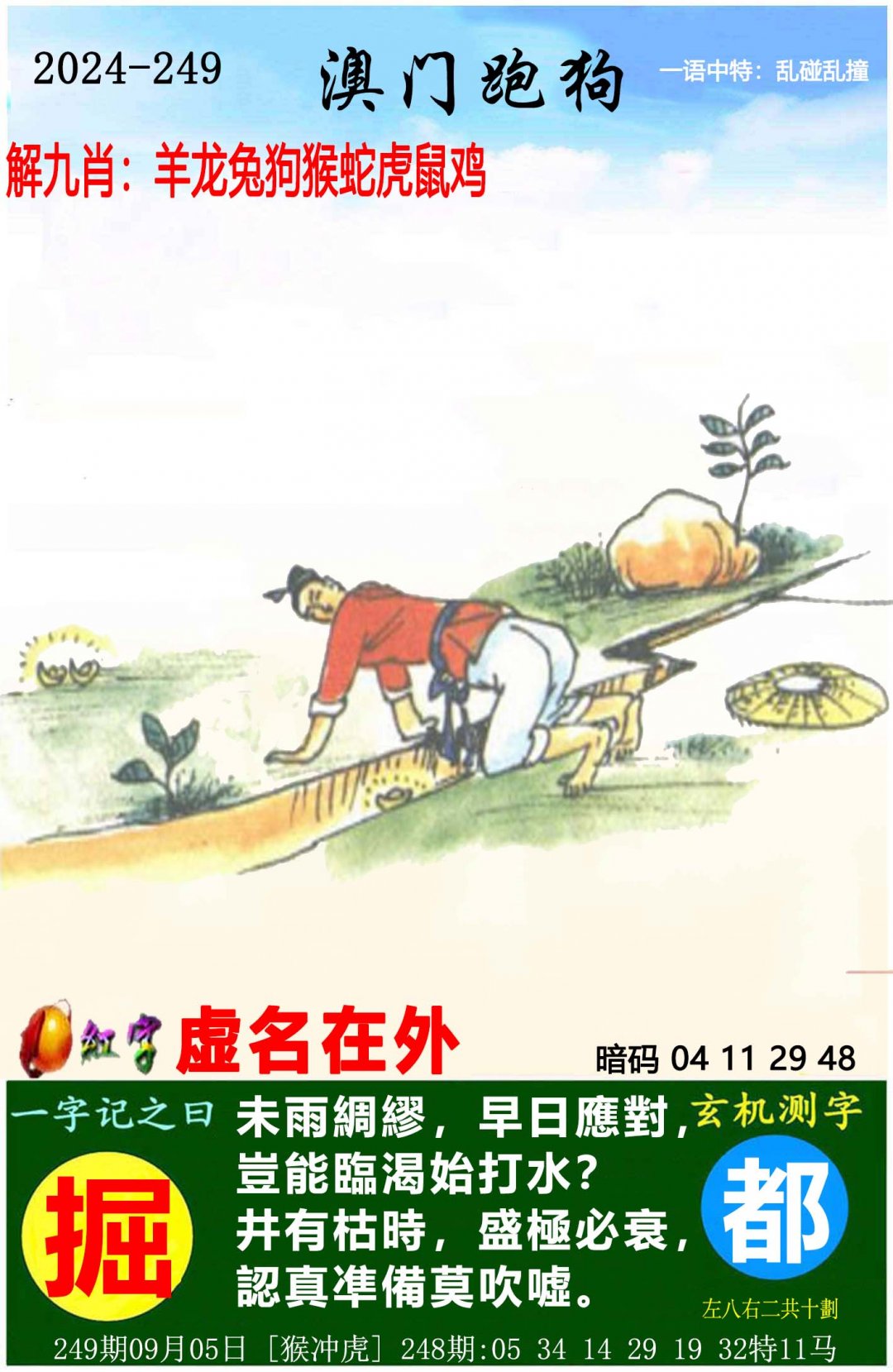 2024249期澳门跑狗图