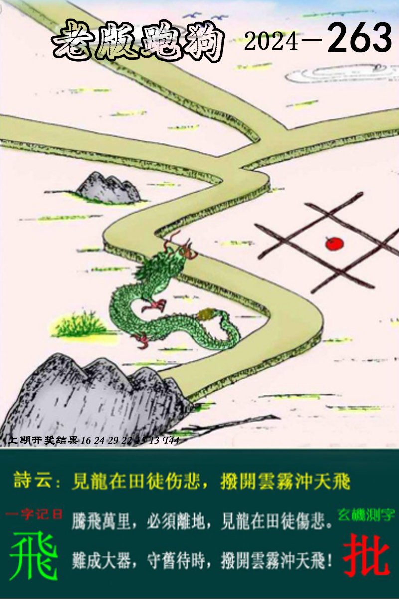 2024263期老版跑狗图