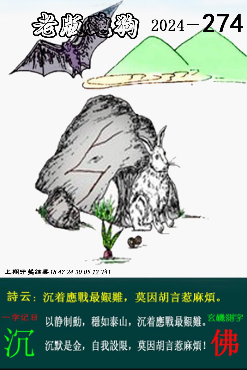 2024274期老版跑狗图
