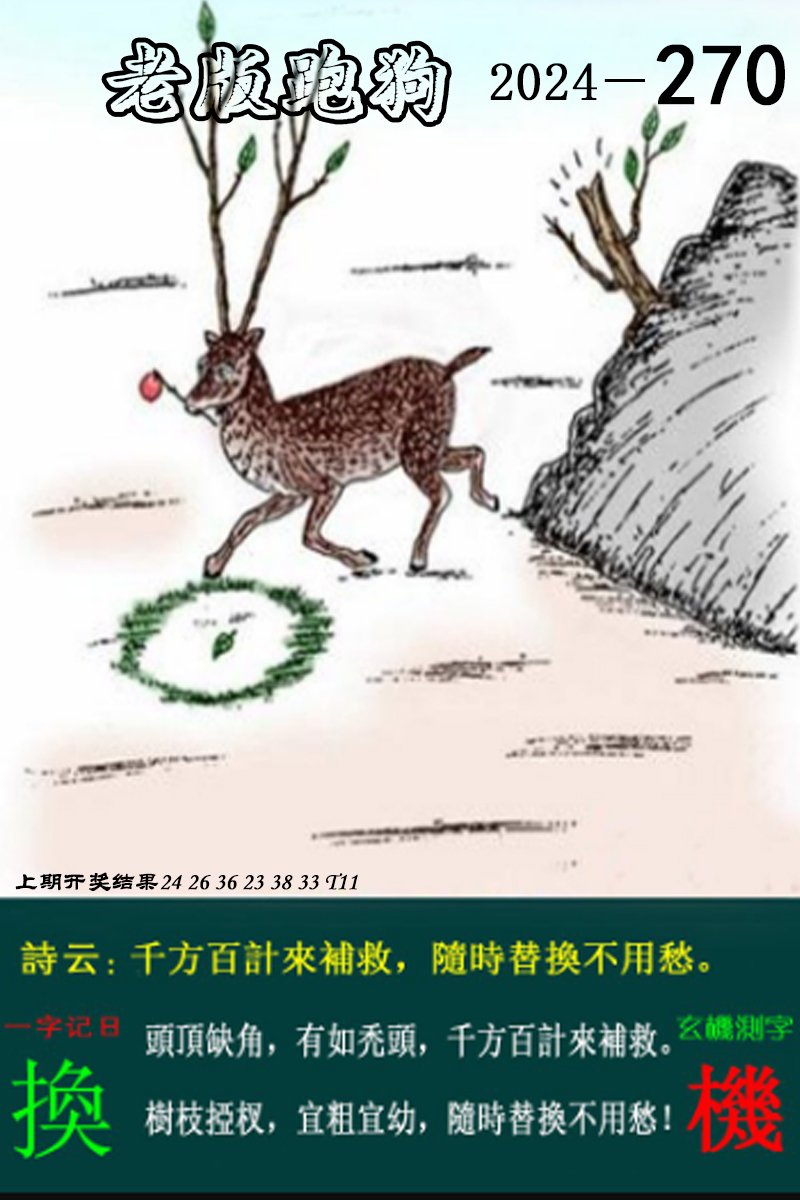 2024270期老版跑狗图