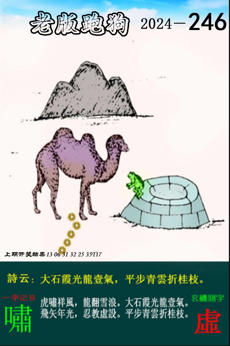 2024246期老版跑狗图