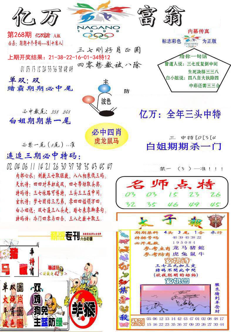 2024268期亿万富翁A