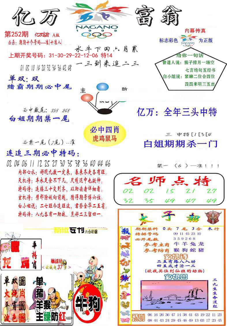 2024252期亿万富翁A