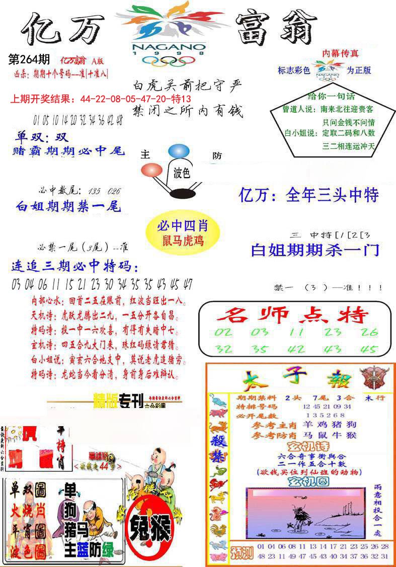 2024264期亿万富翁A